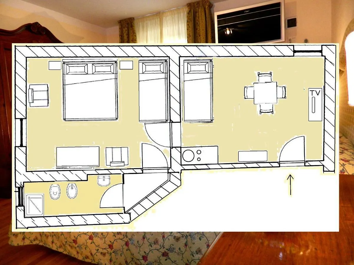 ベッド・アンド・ブレックファスト Il Campanile B&B ピサ